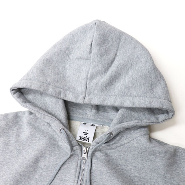 X-girl エックスガール レディース CIRCLE MESSAGE AND FACE ZIP UP