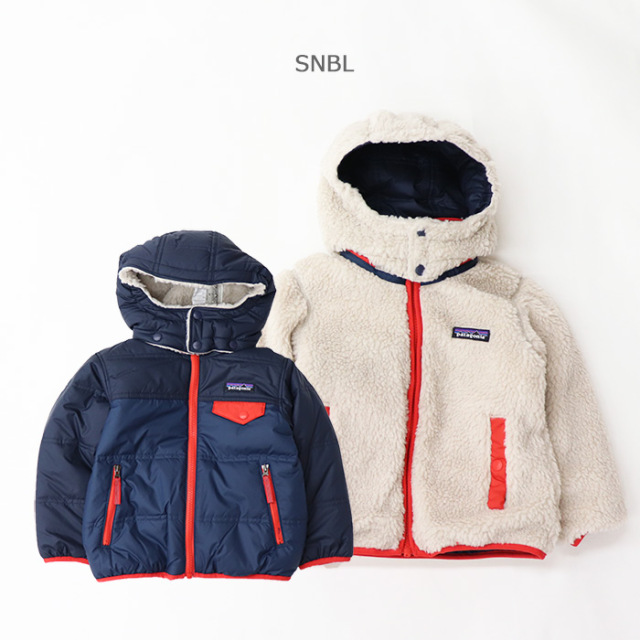 patagonia パタゴニア ベビー・リバーシブル・トリブルズ・フーディ 61160