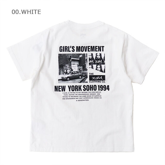 X-girl エックスガール X-girl HISTORY S/S TEE Tシャツ 105262011027/00.WHITE