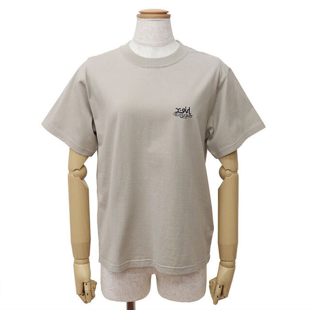 X-girl エックスガール HIBISCUS CAMOUFLAGE FACE S/S TEE Tシャツ