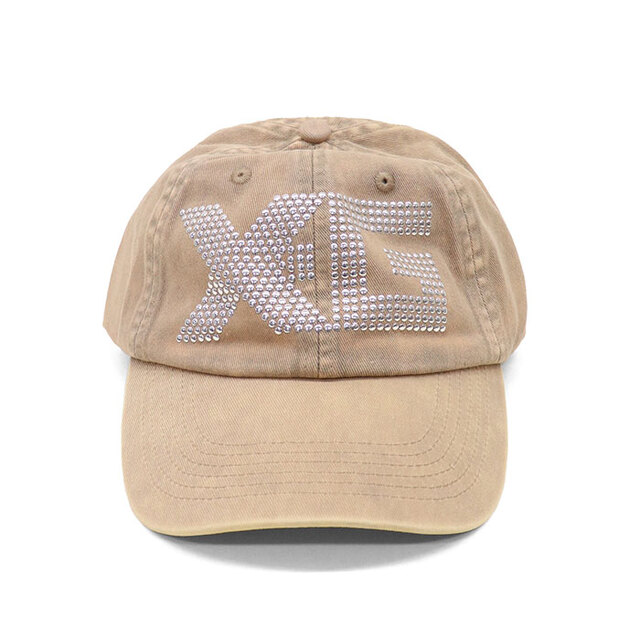 X-girl エックスガール レディース LOGO MARK STUDDED 6PANEL CAP