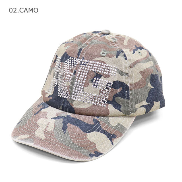 X-girl エックスガール レディース LOGO MARK STUDDED 6PANEL CAP キャップ 105262051002