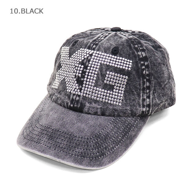 X-girl エックスガール レディース LOGO MARK STUDDED 6PANEL CAP キャップ 105262051002
