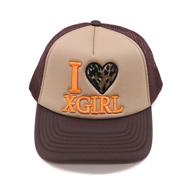X-girl エックスガール レディース I LOVE X-GIRL TRUCKER CAP