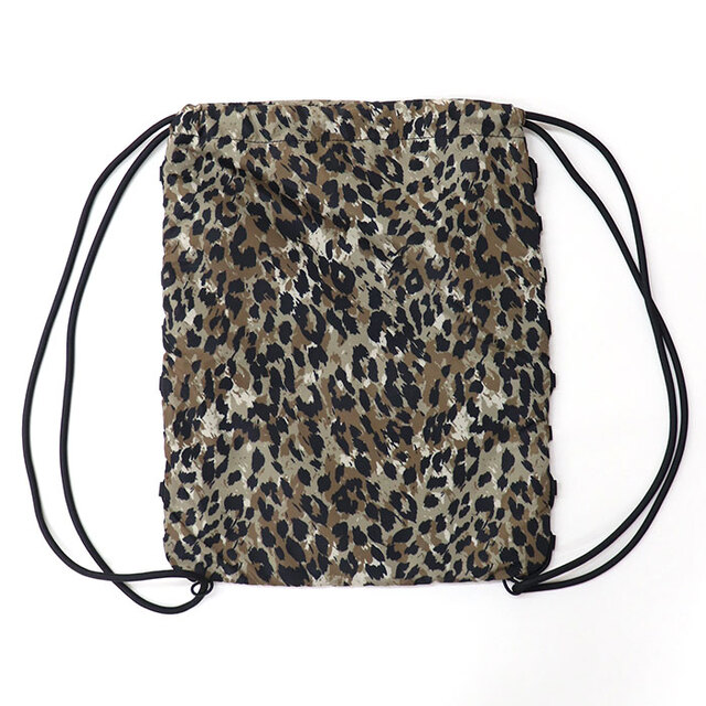 XGIRL ナップサック リュック レオパード X-girl エックスガール FACE LABEL KNAPSACK ナップサック 105262053001