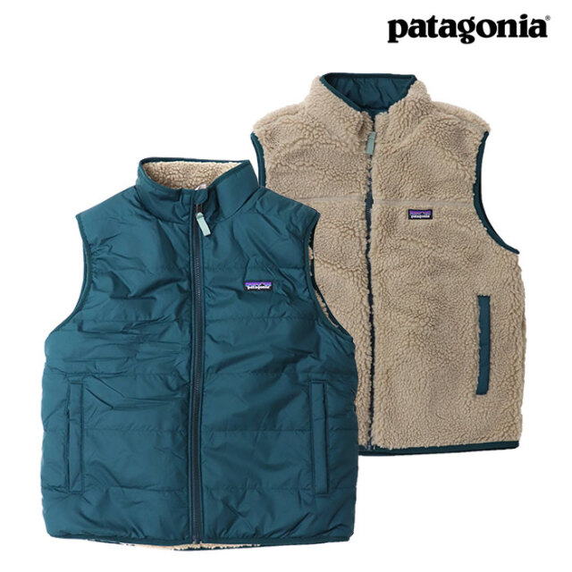patagonia,パタゴニア,リバーシブルベスト,キッズ,68110