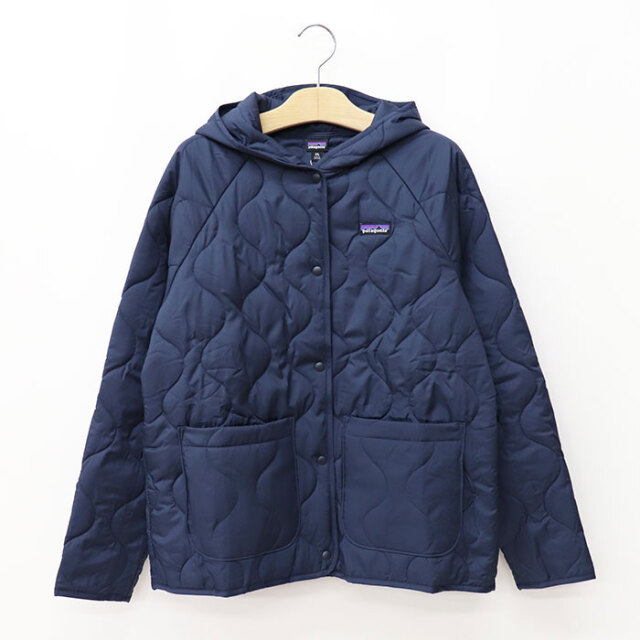 新品　patagonia ネイビー キルティングジャケット　キッズXL 新品 patagonia ネイビー キルティングジャケット キッズXL