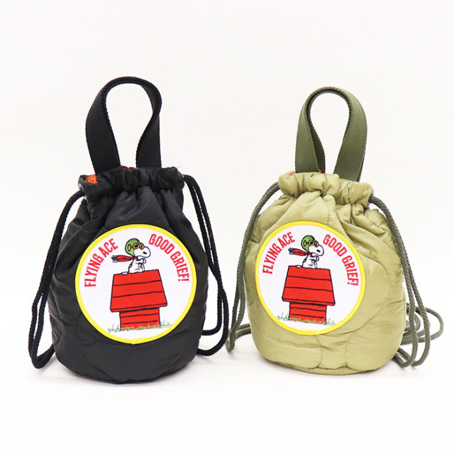 HOUSTON ヒューストン HOUSTON×PEANUTS キルティングエフェクトバッグ 6887