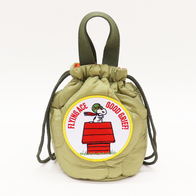 HOUSTON ヒューストン HOUSTON×PEANUTS キルティングエフェクトバッグ 6887