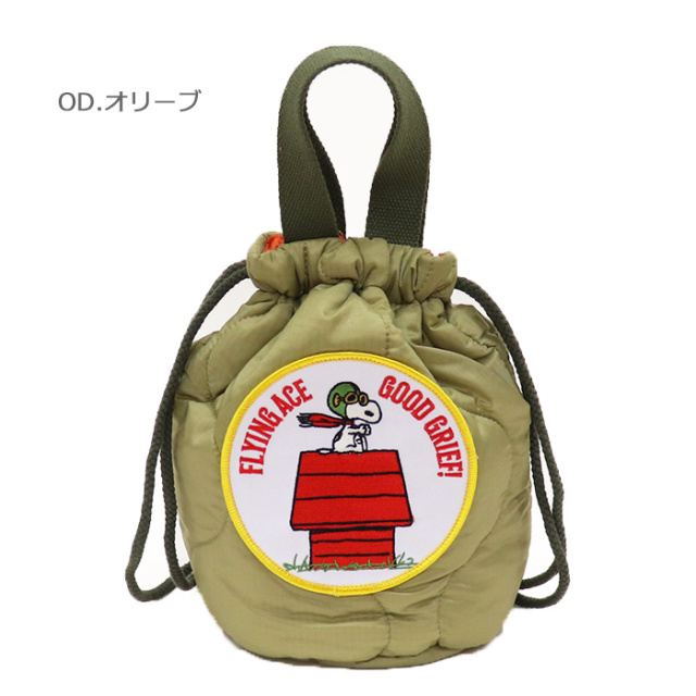 HOUSTON ヒューストン HOUSTON×PEANUTS キルティングエフェクトバッグ 6887