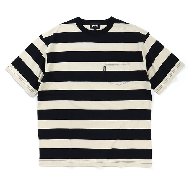 Schott ショット ワイドボーダーポケットTシャツ 782-5934006
