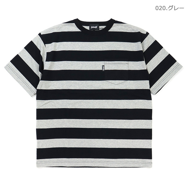 Schott ショット Tシャツ WIDE BORDER POCKET T-SHIRT ワイドボーダーポケットTシャツ 782-5934006