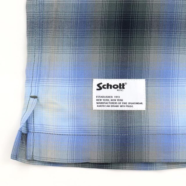Schott ショット オンブレチェックシャツ 782-6120001