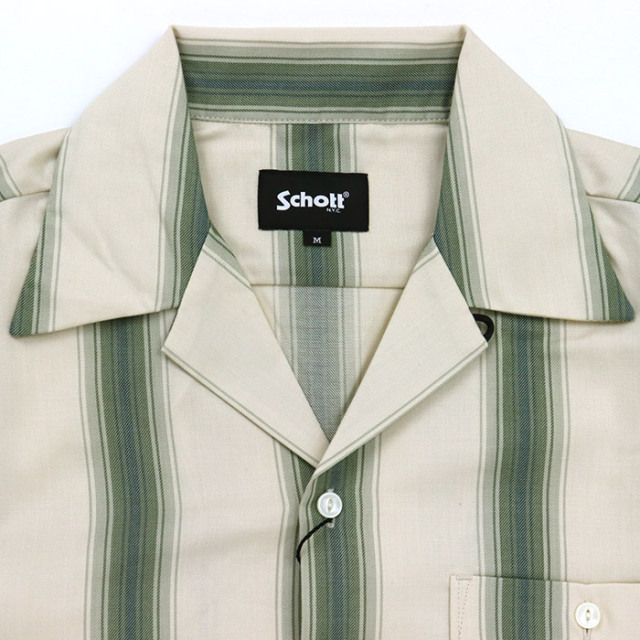 Schott,ショット,ストライプシャツ,782-6120002
