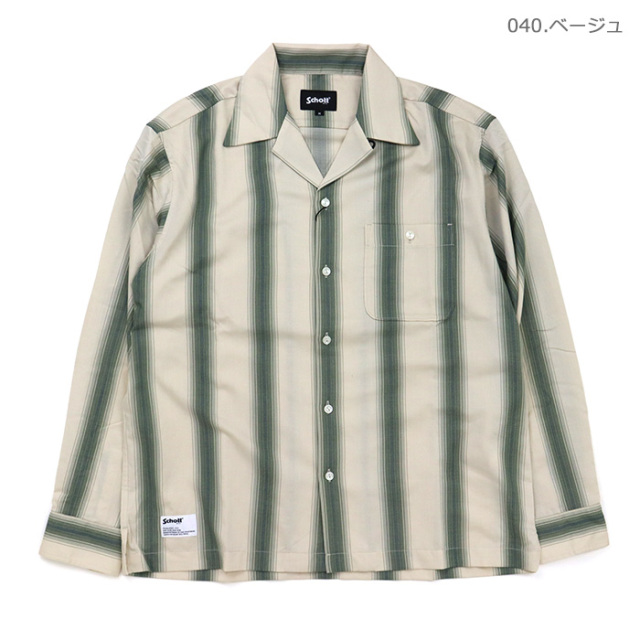 Schott,ショット,ストライプシャツ,782-6120002