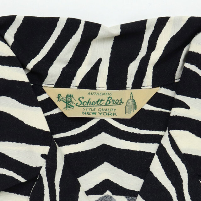 Schott,ショット,ゼブラレーヨンシャツ,782-6120006