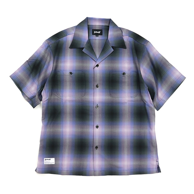 Schott ショット オンブレ 半袖シャツ 782-6123010