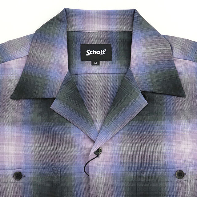 Schott ショット オンブレ 半袖シャツ 782-6123010