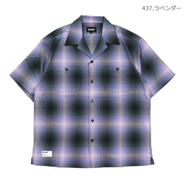 Schott ショット オンブレ 半袖シャツ 782-6123010
