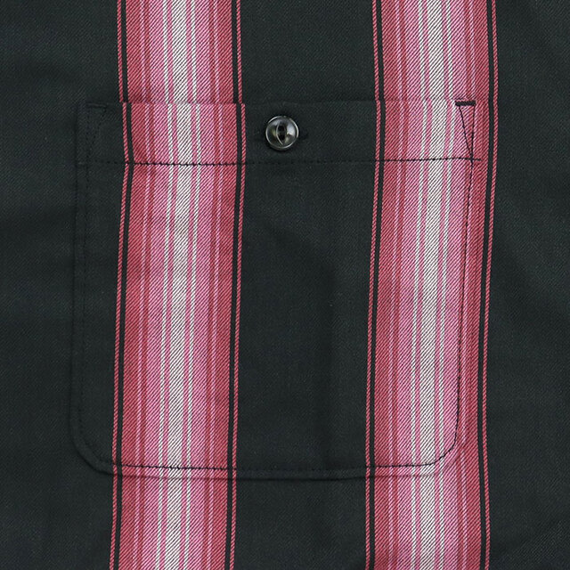Schott ショット ストライプ 半袖 シャツ 782-6123011