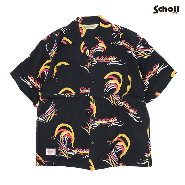 Schott ショット シャツ Schott×PJ BOAT RAYON SHIRT ショット×パイナップルジュース ボート レーヨンシャツ 782-6123014