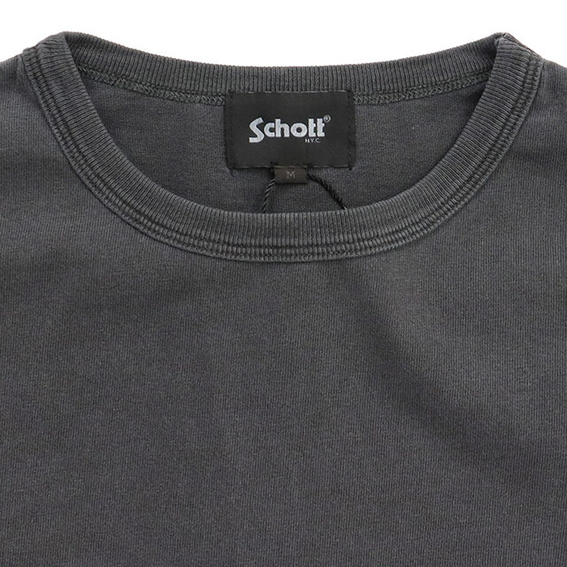 Schott ショット アラベスク 刺繍 コンパクトTシャツ 782-6134023