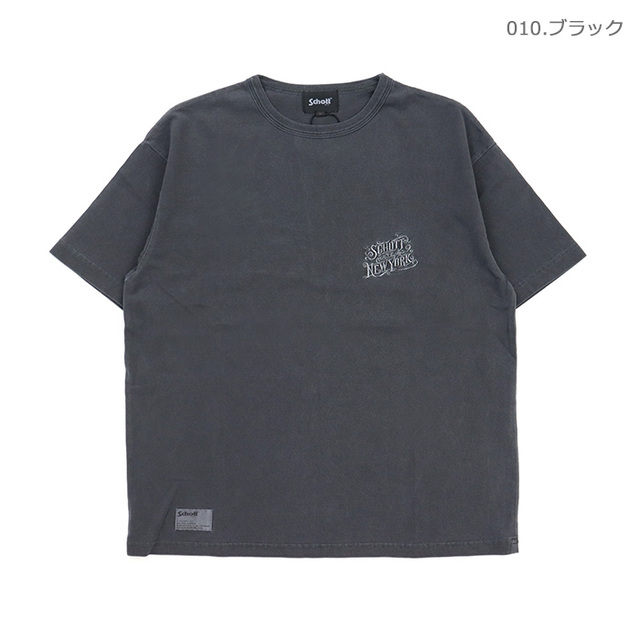 Schott ショット Tシャツ ARABESQU EMB. COMPACT T-SHIRT アラベスク 刺繍 コンパクトTシャツ 782-6134023