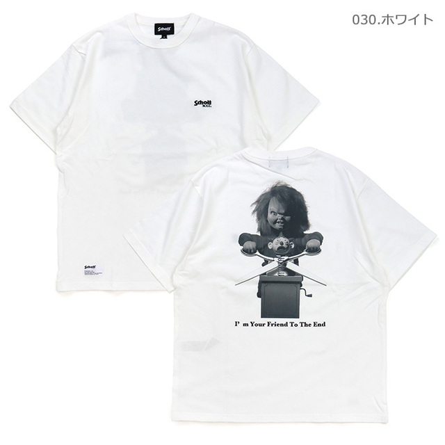 Schott ショット Tシャツ CHUCKY MONOCHROME T-SHIRT チャッキー モノクローム Tシャツ 782-6134030