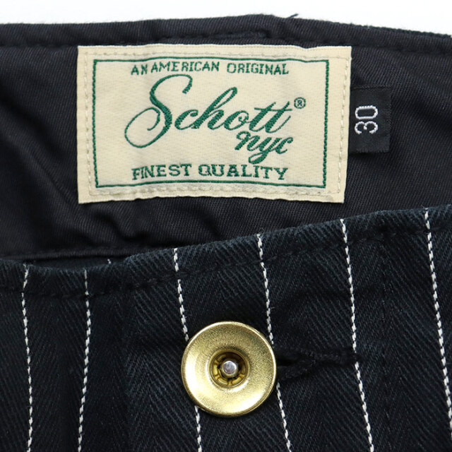 Schott ショット ストライプ フリスコパンツ 782-6910003