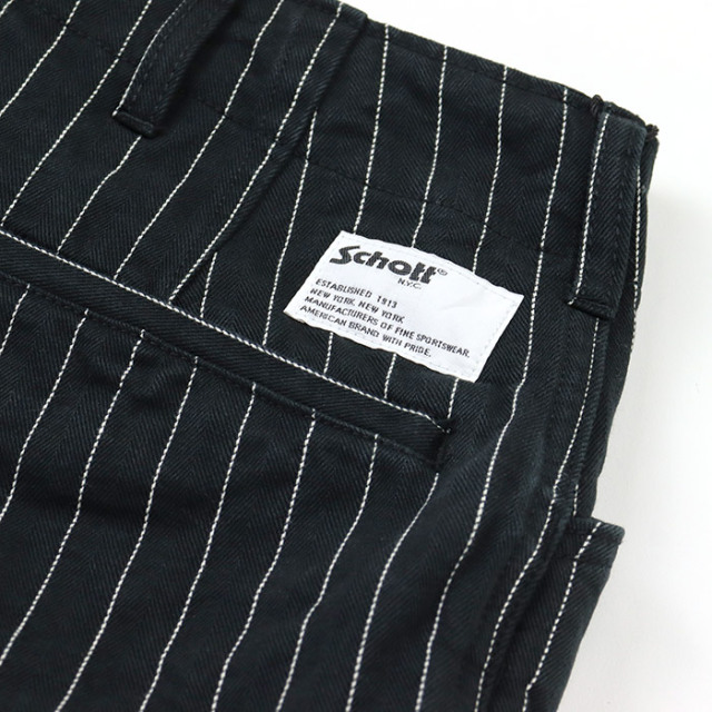 Schott ショット ストライプ フリスコパンツ 782-6910003