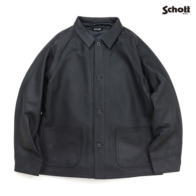 Schott ショット ジャケット LAMB LEATHER COVERALL JACKET ラムレザー カバーオールジャケット 782-6950018
