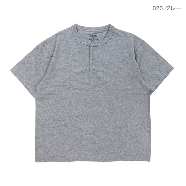AVIREX アヴィレックス Tシャツ HENLEY NECK PACK T-SHIRT ヘンリーネック パックTシャツ 783-5934019