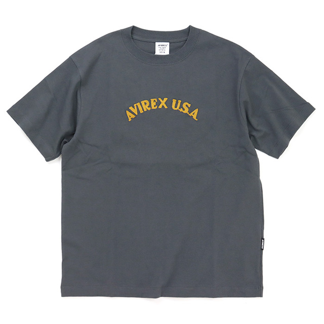 AVIREX アヴィレックス チェーンステッチ刺繍 半袖Tシャツ 783-6134004
