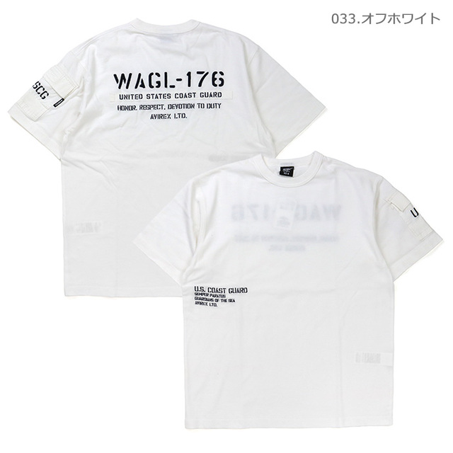 AVIREX アヴィレックス Tシャツ FADED S/S MIL. PKT T-SHIRT フェーデッドMIL.ポケット 半袖Tシャツ 783-6134005