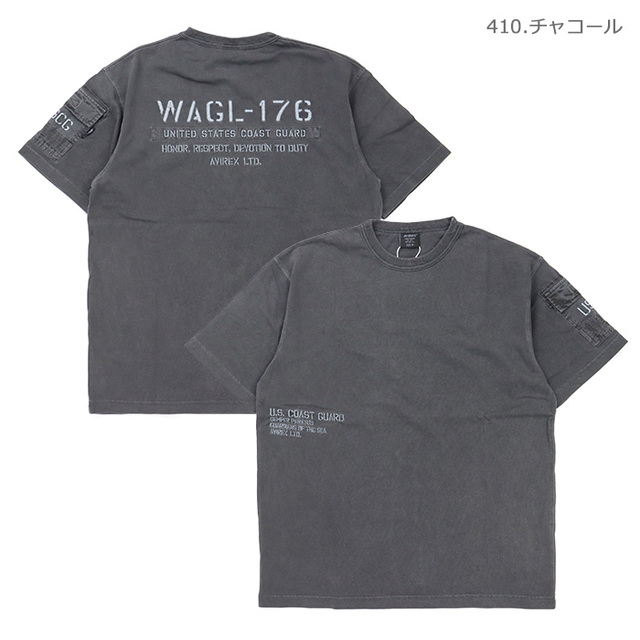 AVIREX アヴィレックス Tシャツ FADED S/S MIL. PKT T-SHIRT フェーデッドMIL.ポケット 半袖Tシャツ 783-6134005