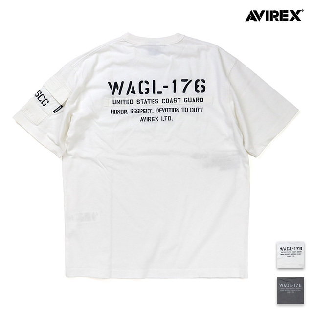 AVIREX アヴィレックス フェーデッドMIL.ポケット 半袖Tシャツ 783-6134005