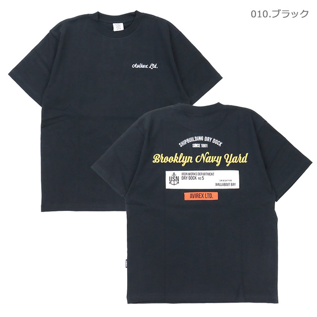 AVIREX アヴィレックス Tシャツ PATCHED SS T-SHIRT Brooklyn パッチド 半袖Tシャツ ブルックリン 783-6134006