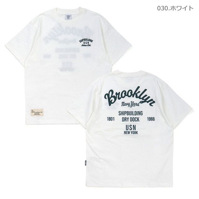 【SALE セール 20％OFF】AVIREX アヴィレックス Tシャツ SS EMB. T-SHIRT Brooklyn 半袖刺繍入りTシャツ ブルックリン 783-6134014