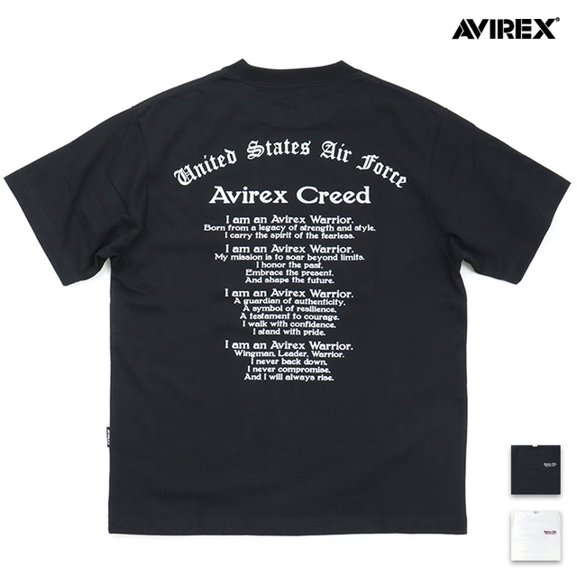 AVIREX アヴィレックス Tシャツ PRINT T-SHIRT Avirex Creed プリントTシャツ アヴィレックス・クリード 783-6134019