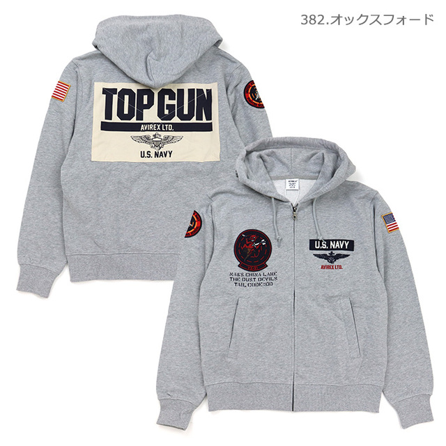 AVIREX アヴィレックス スウェット LONG SLEEVE ZIP PARKA DUST DEVILS 長袖 ジップパーカ ダストデビルズ 783-6931002