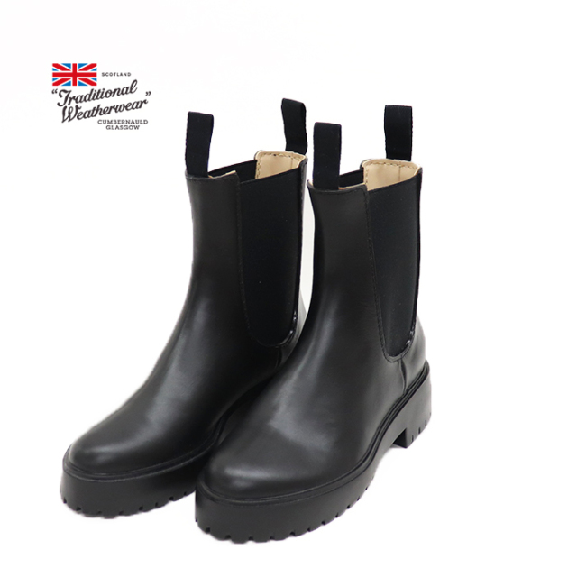 traditional weatherwear サイドゴア レインブーツ