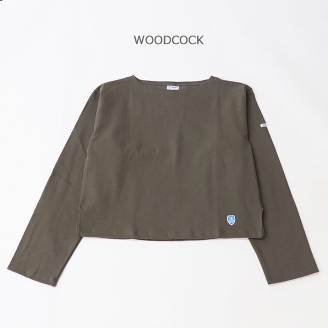ORCIVAL オーシバル レディース コットンロード クロップドボートネックTシャツ B469