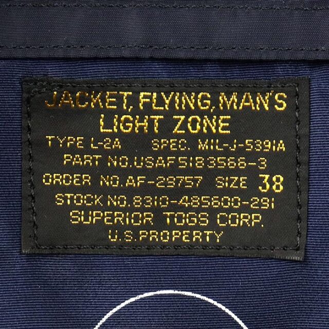 BUZZ RICKSON'S,バズリクソンズ,フライトジャケット,L-2A,BR15561