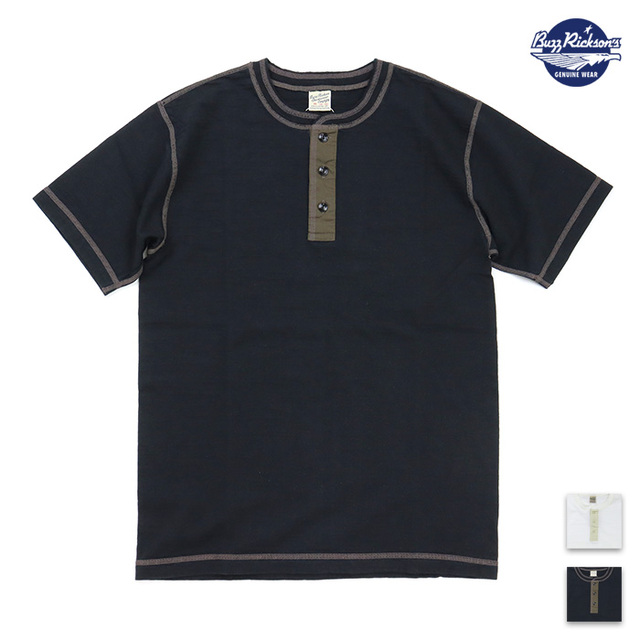 BUZZ RICKSON'S バズリクソンズ Tシャツ SLUB YARN HENLEY NECK T-SHIRT スラブヤーン ヘンリーネックTシャツ BR79192