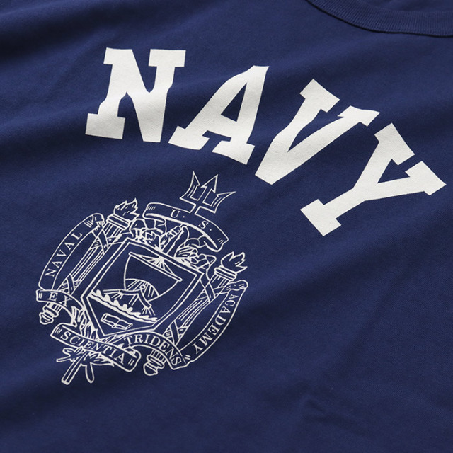 BUZZ RICKSON'S バズリクソンズ 半袖プリントTシャツ NAVY BR79513