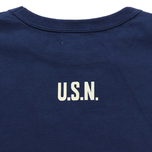 BUZZ RICKSON'S バズリクソンズ 半袖プリントTシャツ NAVY BR79513