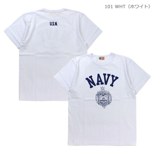 BUZZ RICKSON'S バズリクソンズ 半袖プリントTシャツ NAVY BR79513