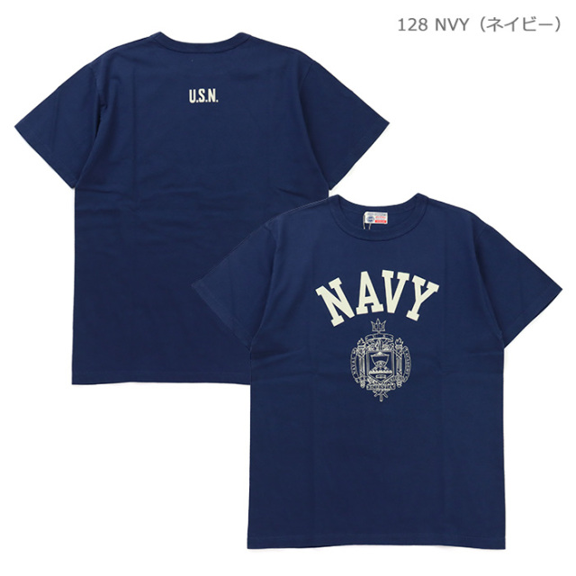 BUZZ RICKSON'S バズリクソンズ 半袖プリントTシャツ NAVY BR79513