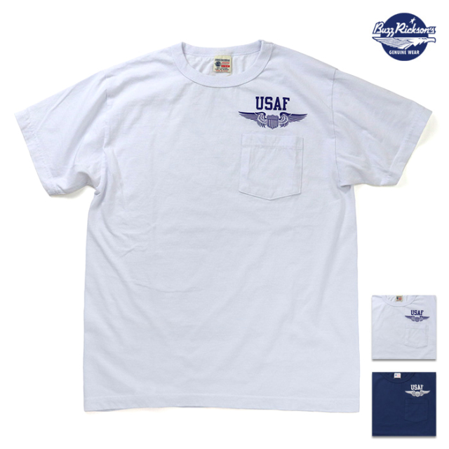 BUZZ RICKSON'S バズリクソンズ 半袖ポケットTシャツ U.S.AIR FORCE