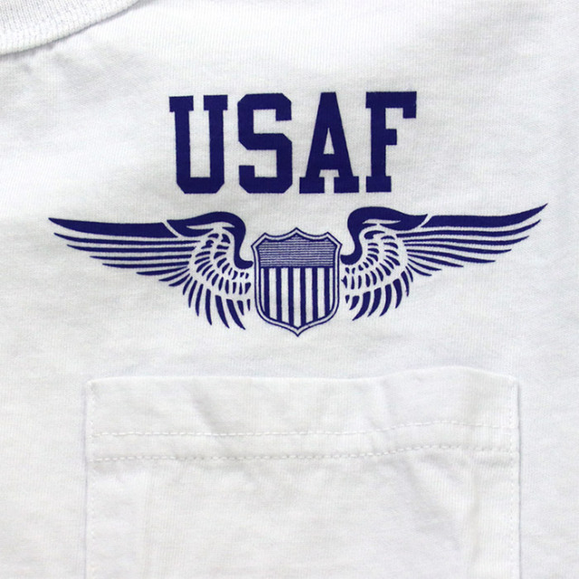 BUZZ RICKSON'S バズリクソンズ 半袖ポケットTシャツ U.S.AIR FORCE
